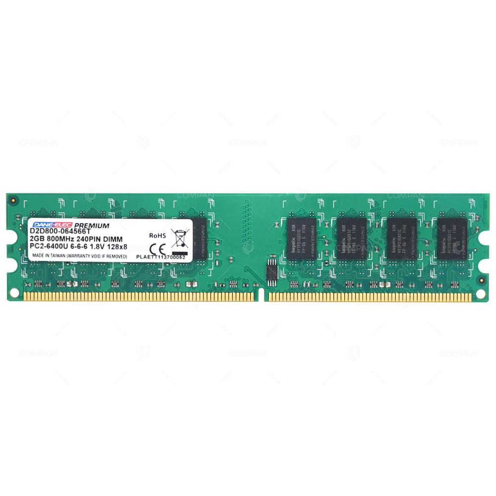 D2D800-064566T DANE ELEC 2GB PC2-6400 800MHZ MEMORY